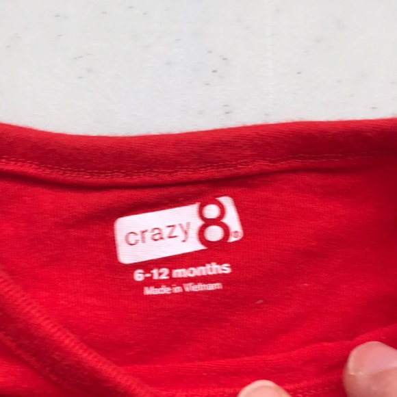 5/$25 CRAZY 8 LS Sparkle Screen Print Tree w/Jewel - Picture 3 of 5